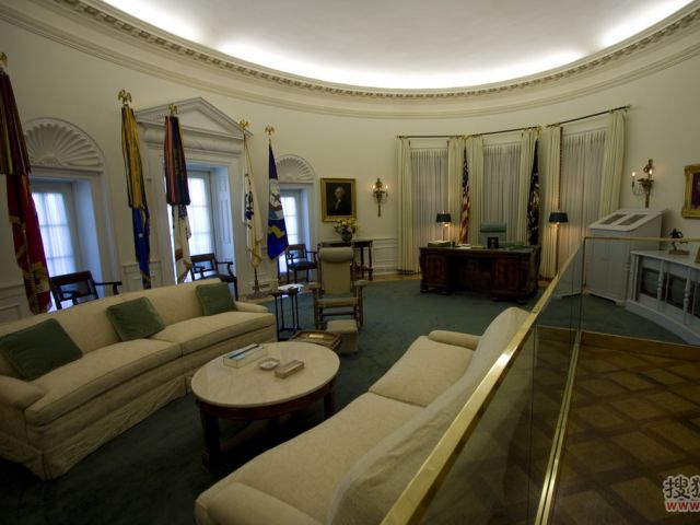 白宫椭圆办公室 看历任美国总统家居品味(图) 