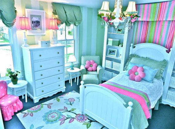 美丽灯饰 44套粉色及蓝色房间设计(图) 