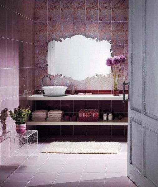 生活空间  紫色的浴室家居设计欣赏（组图） 