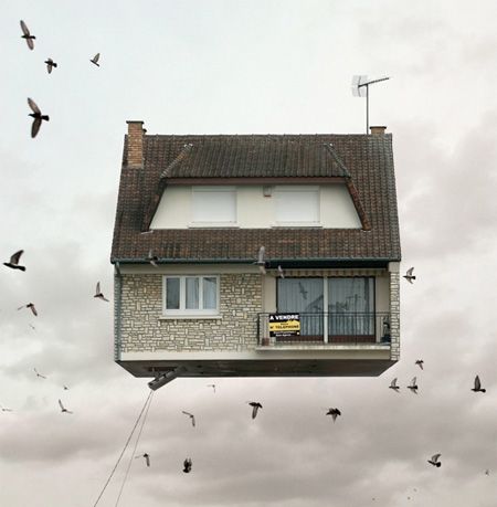 换一个角度看家居 会飞的超现实主义房子(图) 