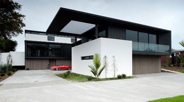现代主义简洁建筑 新西兰lucerne house(图)