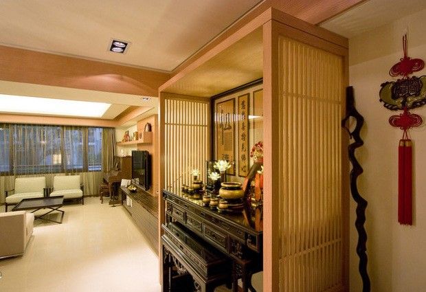 创新大厦智汇港-三居室-121㎡-客厅装修效果图; 124平现代新中式古典