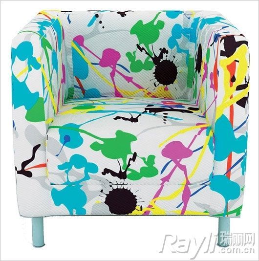 　sofapop像是涂鸦一般的单人沙发