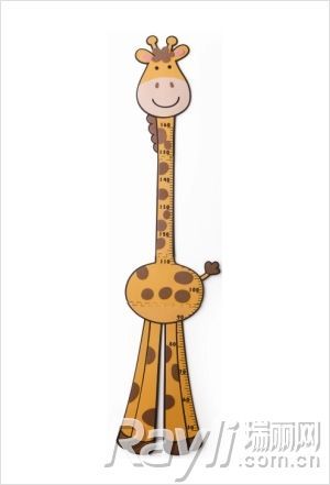 长颈鹿造型身高尺