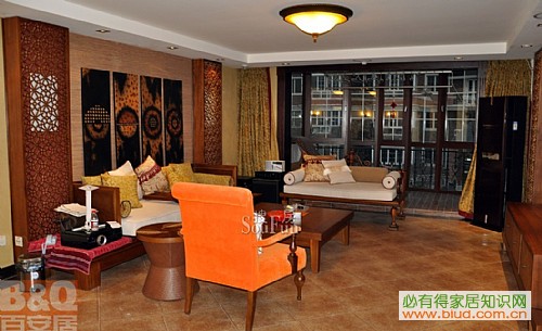 万泉新新家园-东南亚风格-四居室_看装修案例