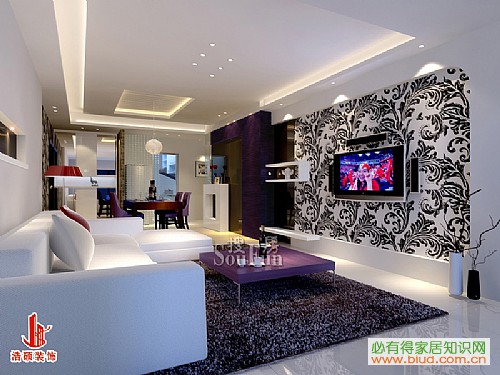 上海绿城-现代简约-三居室_看装修案例
