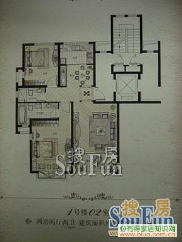 雅景公寓-东南亚风格-二居室_看装修案例