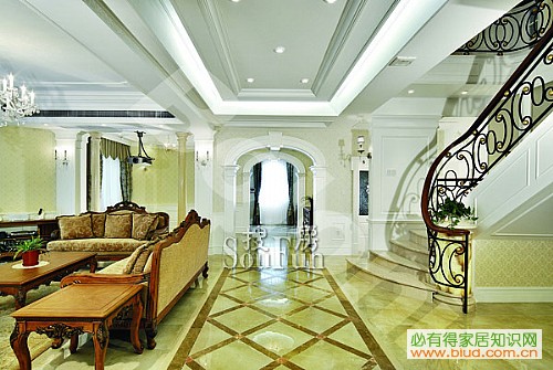 上海国际花园-欧美风情-三居室_看装修案例