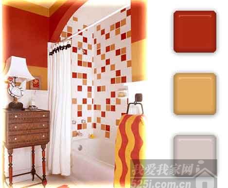 告别单调 色彩缤纷的卫生间设计让家充满自然感觉