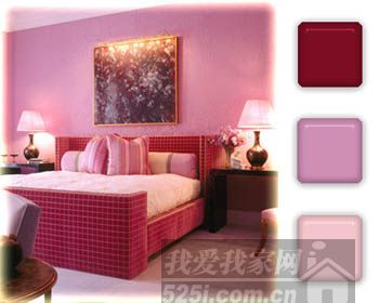 粉紫色卧室设计