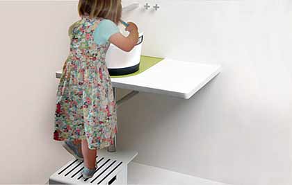 卫浴体贴设计 超便携的儿童卫浴面盆