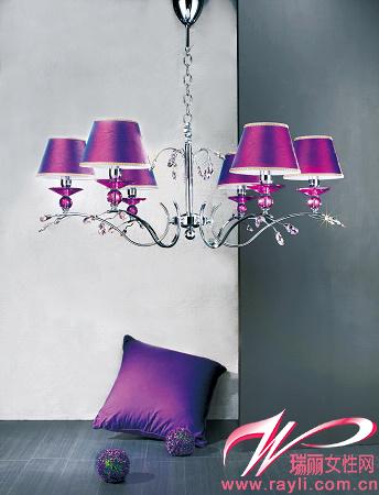 让居室浪漫起来 只需一点紫色