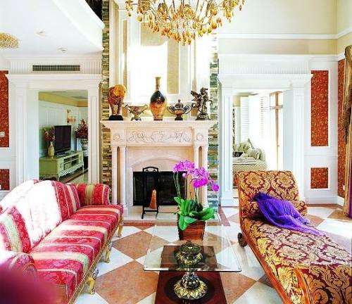 典雅欧式家居 金紫红的完美融合