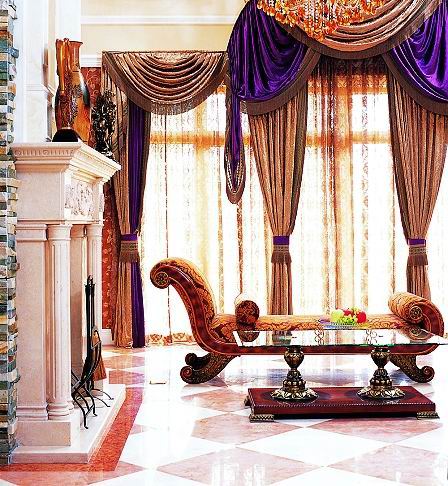 典雅欧式家居 金紫红的完美融合