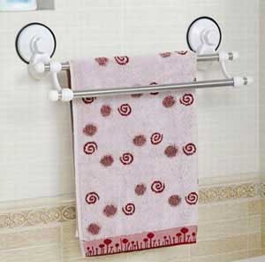 卡哇伊时尚浴室吸盘毛巾架 