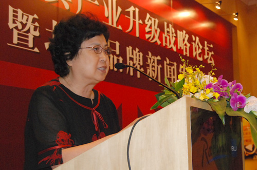 北京家具行业协会秘书长 于秀苏做“北京品牌”评选工作说明