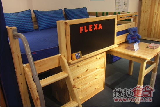 芙莱莎儿童床可做多种组合拼装