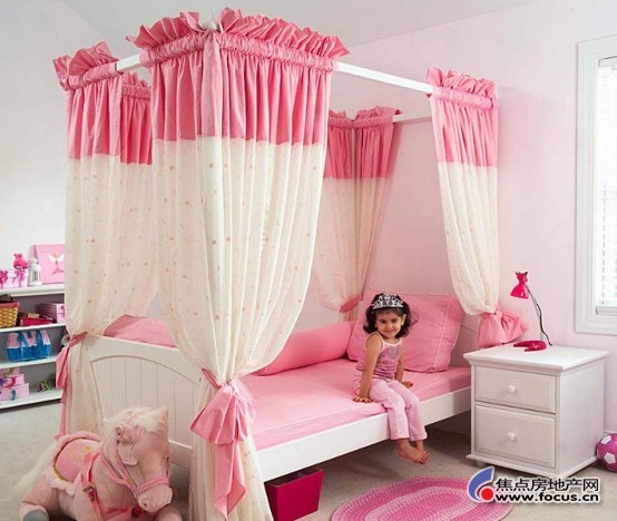 15款娇嫩粉色调卧室 打造甜蜜公主房(组图)