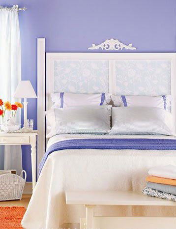 淡紫色打造典雅寝室