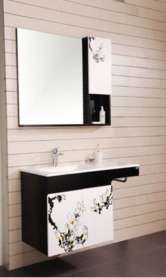 澳斯曼浴室柜黑白色外观简约、大方