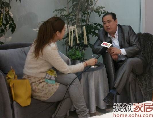 伊丽伯特家具总裁王书通先生接受记者采访