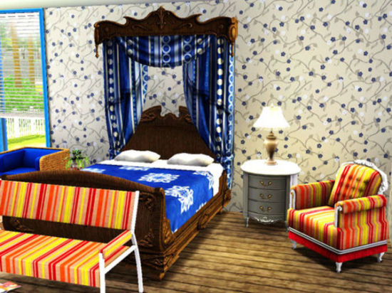 清新蓝色浪漫 13个地中海风格卧室