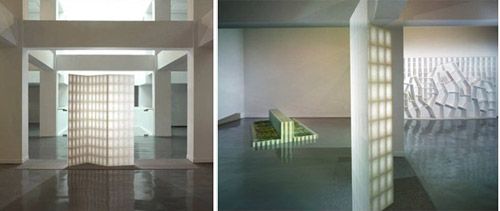 北京国际设计三年展上，张永和先生的作品《厚薄折》