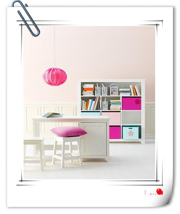超甜蜜温馨设计 家居带来的可爱小书房  