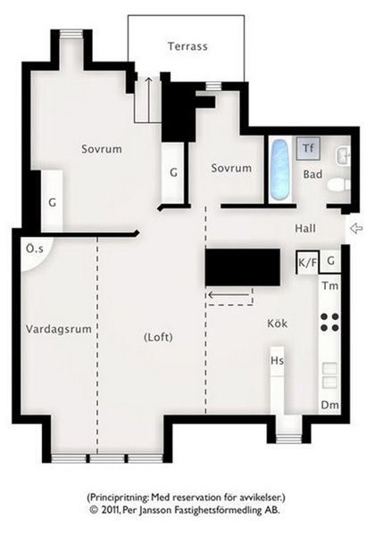 瑞典斯德哥尔摩阁楼公寓 演绎摩登艺术风(图) 