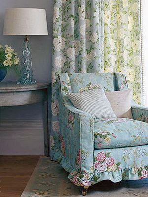 窗帘与沙发混搭 清新时尚客厅设计方案 