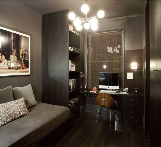 美国纽约城时尚公寓 黑色地板精致空间(组图) 