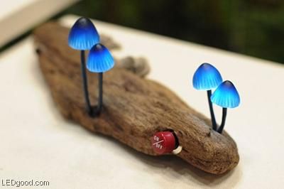 色彩缤纷 超萌的发光蘑菇造型LED灯(组图) 