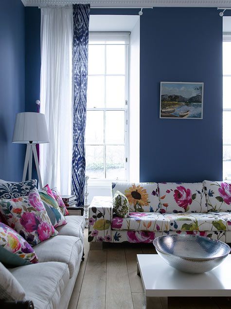 纺织品描绘居室 Fiona春天般花卉的家(组图) 