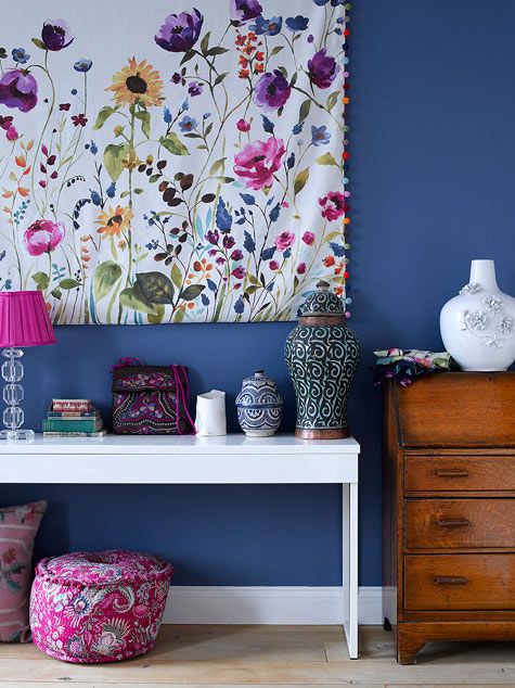 纺织品描绘居室 Fiona春天般花卉的家(组图) 