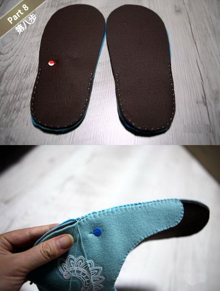 最贴心的温暖 DIY达人教你制可爱拖鞋(组图)   
