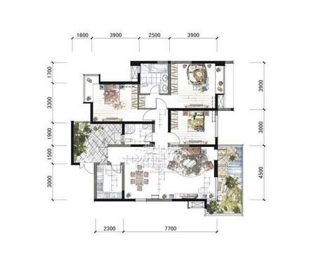 标准三室两厅装修工程 24图解析美家（组图） 
