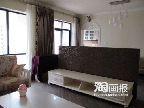 多飘窗+白色整套家具 现代简欧型3居室(组图) 