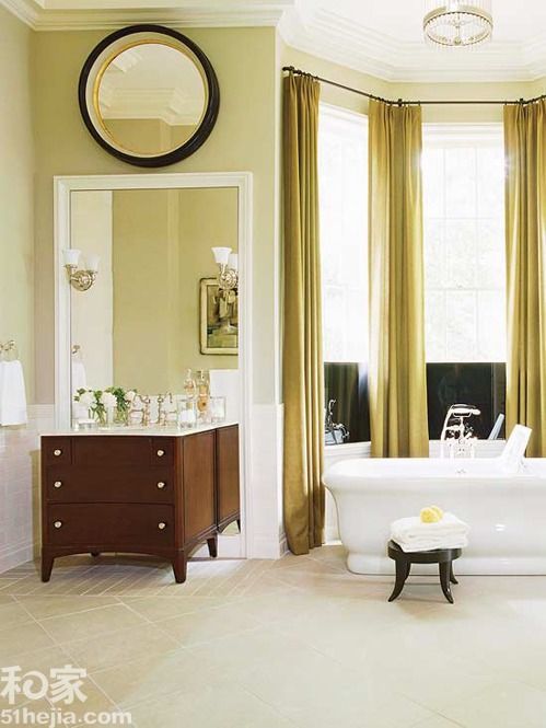 优雅卫浴生活 11个古典风格浴室样板间（图） 
