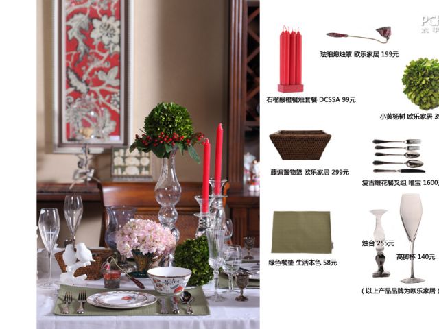 除夕年夜饭 3种风格餐桌布置喜迎龙年（图） 