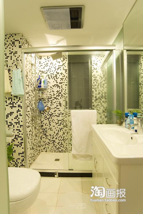 5万改造60平13年老公房 透明洗手间 （图） 