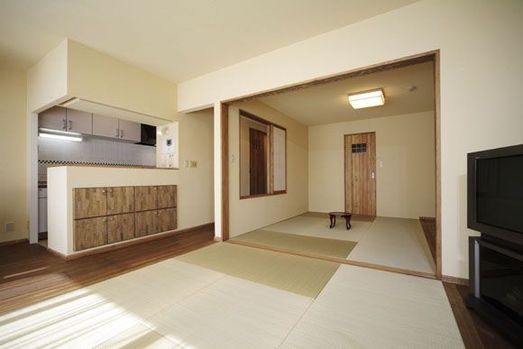 日本开放式60㎡公寓 木地板的生活哲学(组图) 