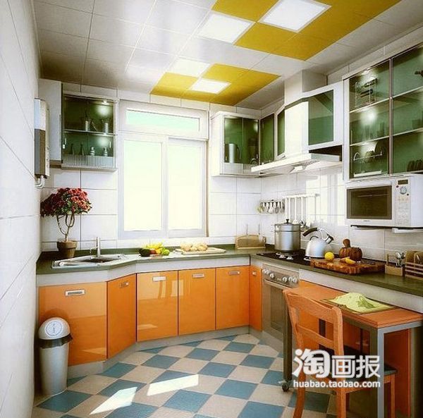 30款经典厨房装修 巧用空间简单收纳（图） 