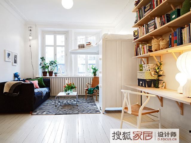 51平米的单亲妈妈公寓 2012年的暖心色调 