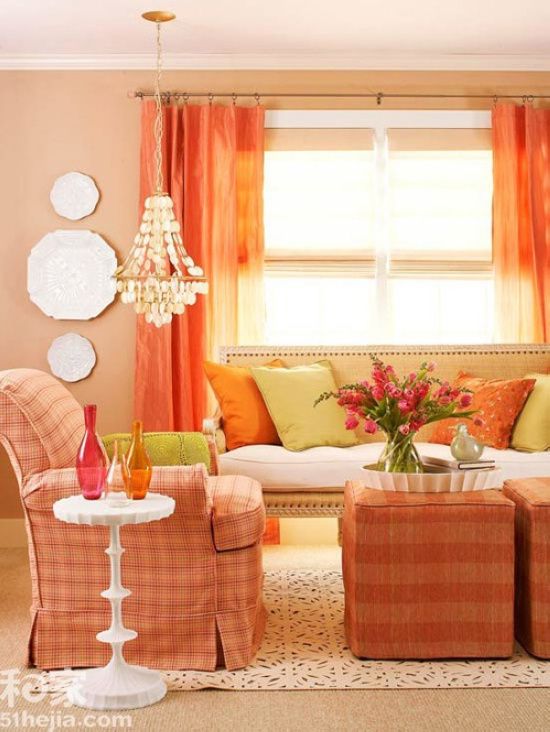 春意暖暖 23个暖色调的房间装饰案例（图） 
