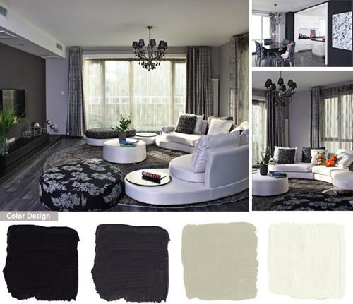 在极简的家居设计中，黑白搭配能营造冷酷的格调，并且你永远不用担心这种色调会落于俗套