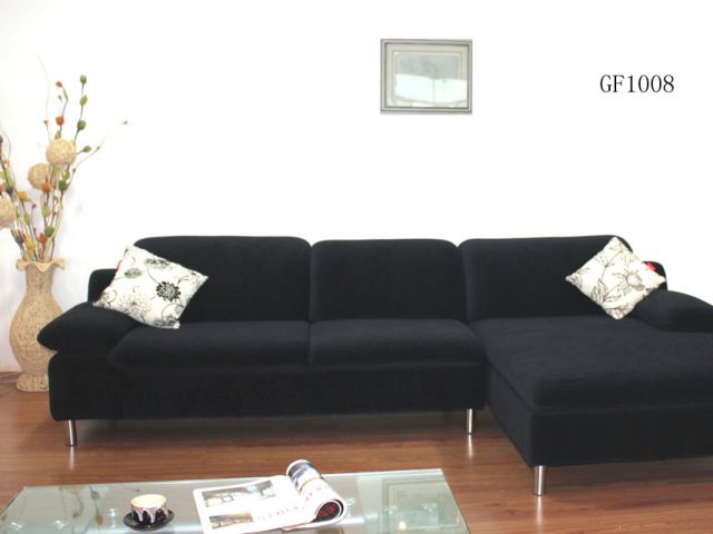 黑色布艺沙发 提升客厅温馨魅力指数(组图) 