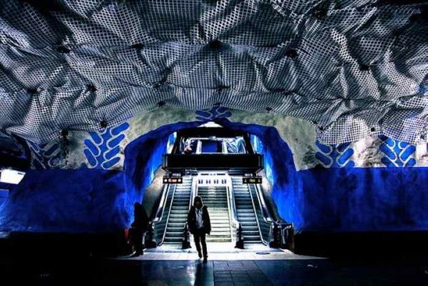 世界上最大的地铁艺术博物馆(组图) 