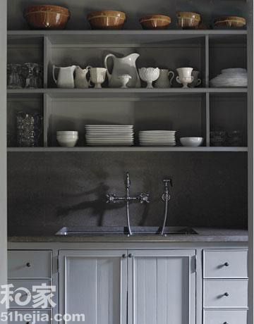 5款银灰色系橱柜 打造清新大气厨房（组图） 