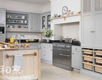 5款银灰色系橱柜 打造清新大气厨房（组图） 