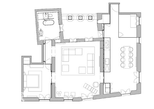 情陷巴塞罗那 130平现代哥特式公寓（组图） 